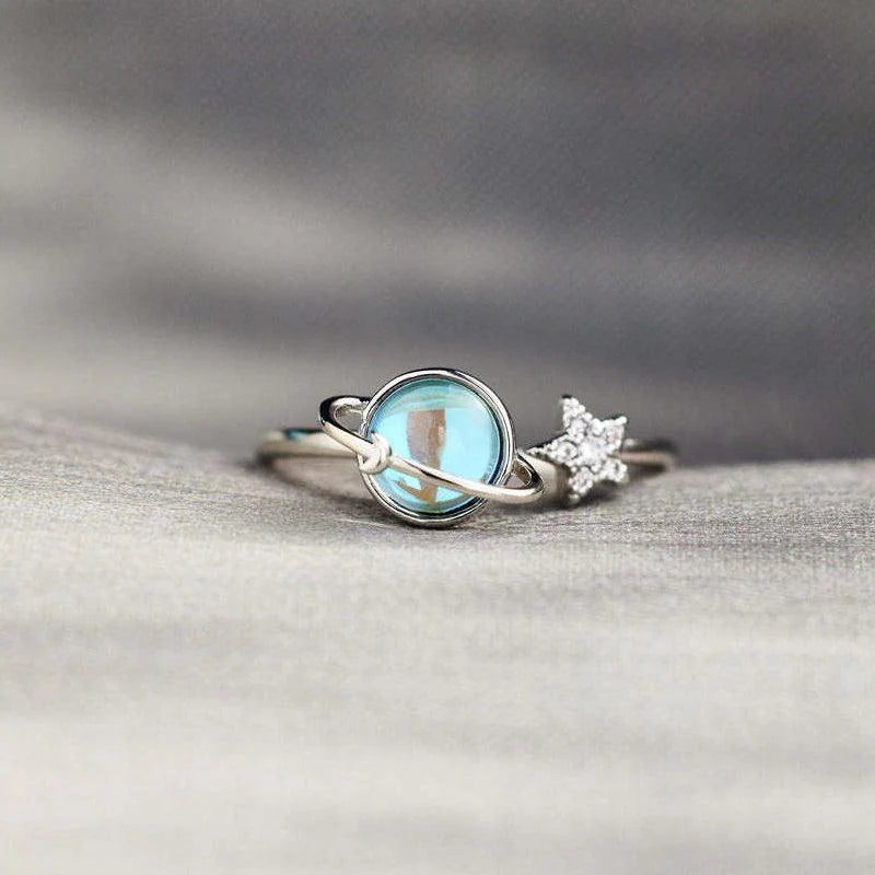 Anello Stella e Luna "A Mia Figlia"