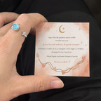 Anello Stella e Luna "Sempre con te"