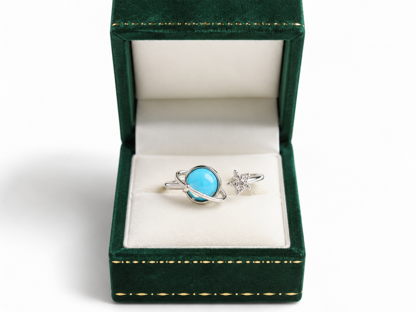 Anello Stella e Luna "Sempre con te"