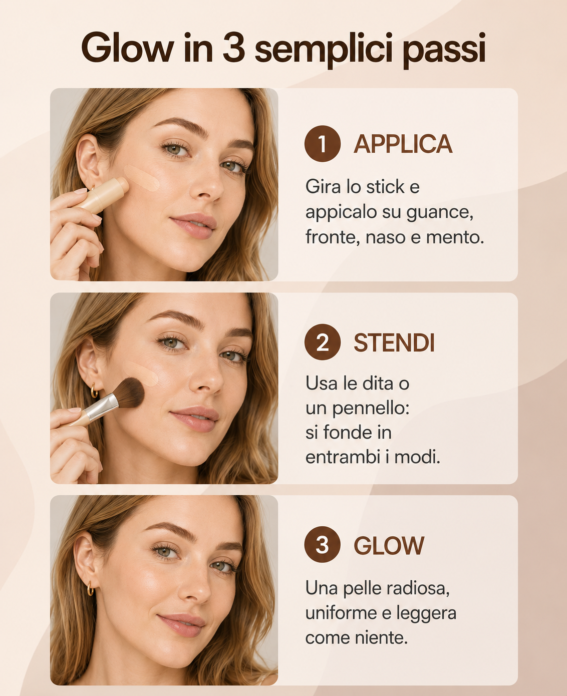Stick Viso Uniformante Copre Imperfezioni e Illumina la Pelle
